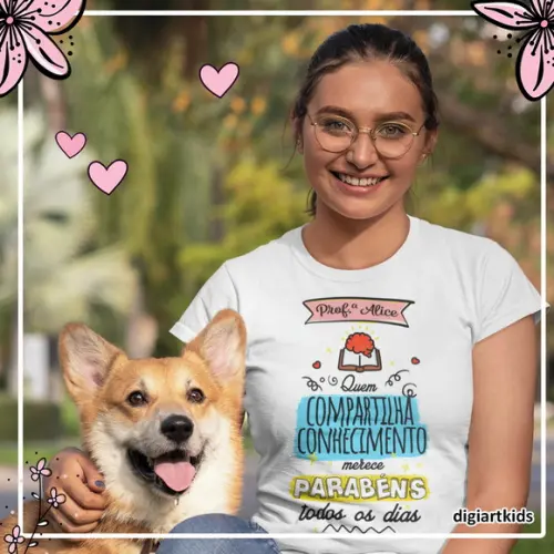 Camisa Dia dos Professores Quem Compartilha Conhecimento