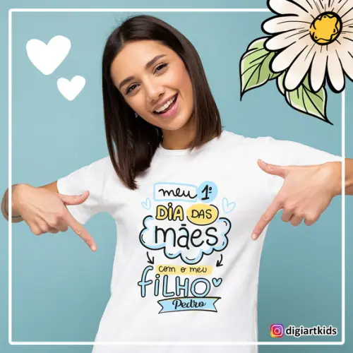 Camisa e Body Mãe e Filho - Dia das Mães