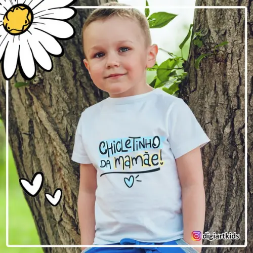 Camisa Mãe e Filho - Dia das Mães - Chicletinho da Mamãe