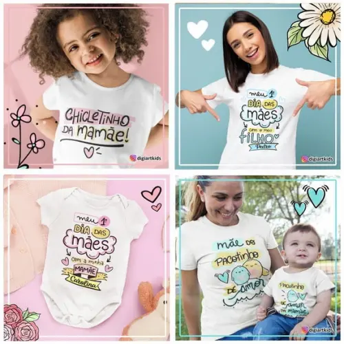 Camisa Mãe e Filho(a) - Dia das Mães