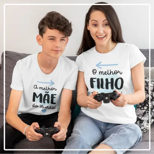 Camisa Mãe e Filho - Melhor Mãe/Filho do Mundo