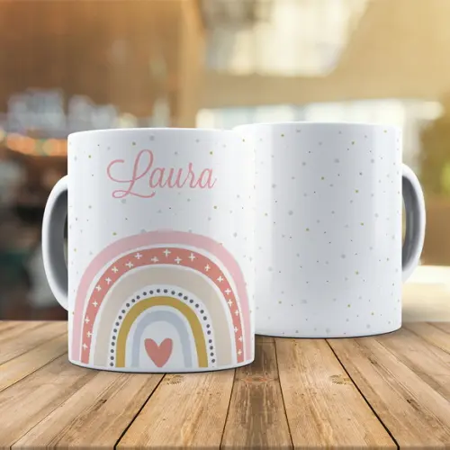 Caneca Arco-íris Boho
