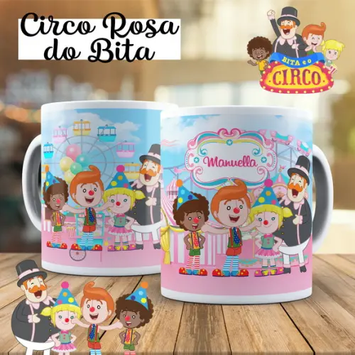 Caneca Circo do Bita Rosa
