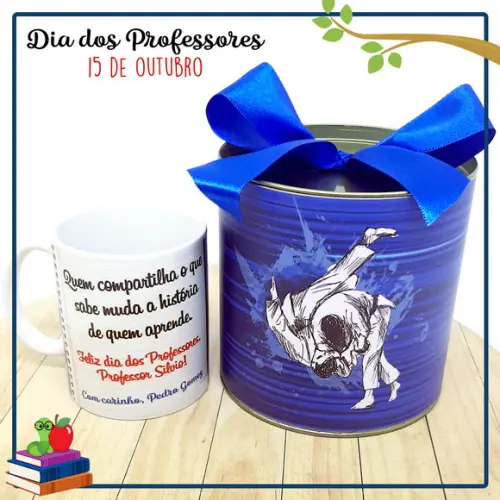 Caneca com Tubolata Dia dos Professores Judô