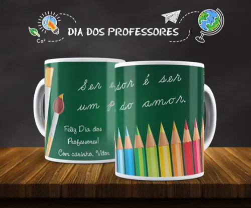Caneca de Cerâmica Dia dos Professores