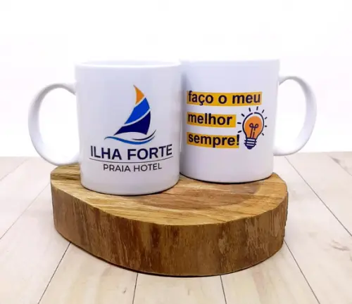 Caneca de Cerâmica com Logo para Empresas