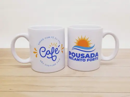 Caneca de Cerâmica com Logo para Empresas