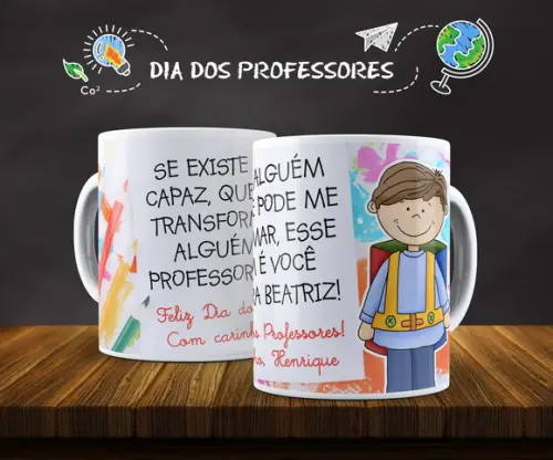Caneca de Cerâmica Dia dos Professores