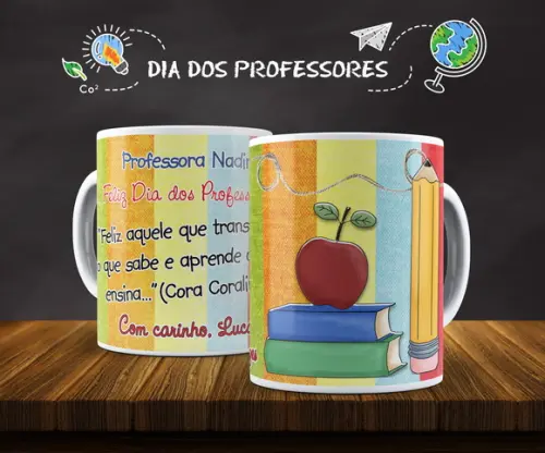 Caneca de Cerâmica Dia dos Professores