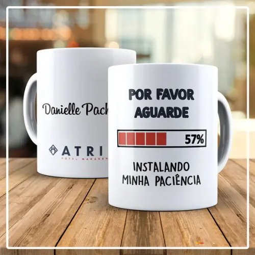 Caneca De Cerâmica Instalando Minha Paciência