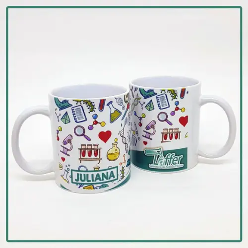 Caneca de Cerâmica Laboratório com Logo