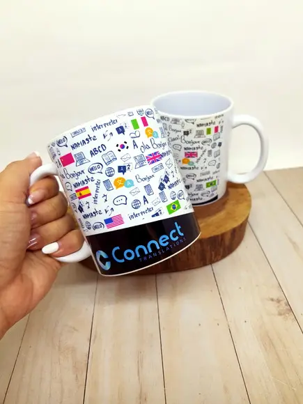 Caneca de Cerâmica Tradutor com ou sem Logo