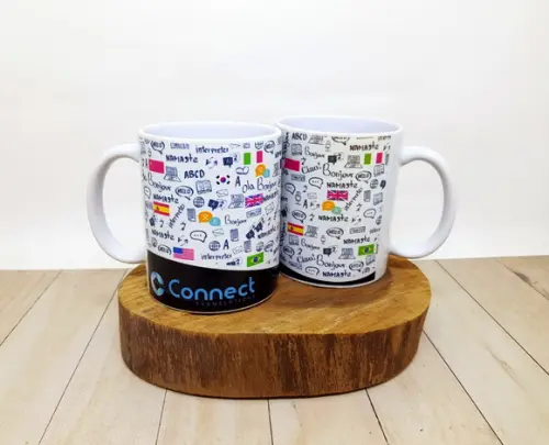 Caneca de Cerâmica Tradutor com ou sem Logo