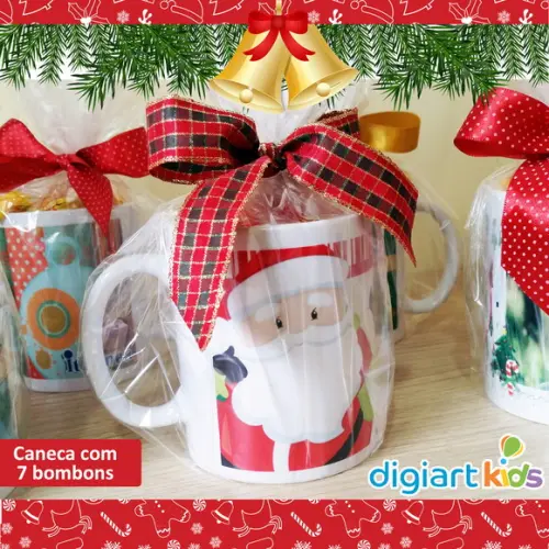 Caneca de Natal com Bombons