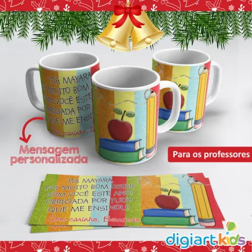 Caneca de Natal para Professores