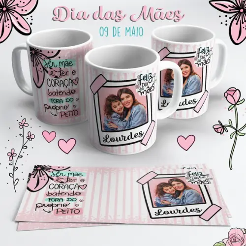 Caneca Dia das Mães com Foto - Ser Mãe