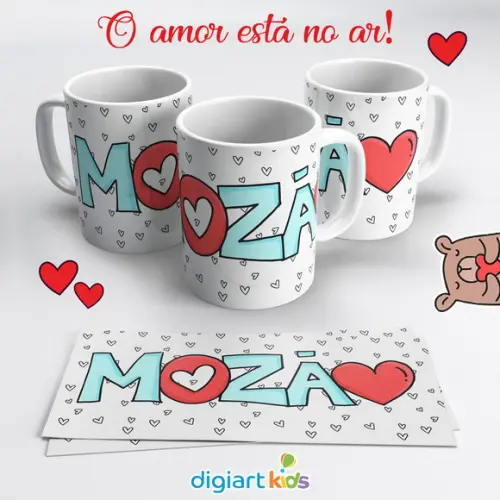 Caneca Dia dos Namorados com Foto Mozão Ela e Ele