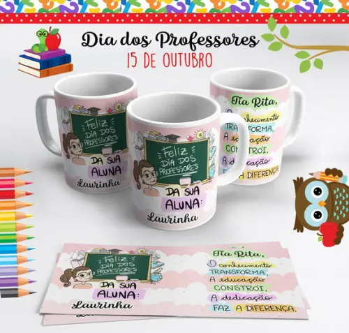 Caneca Dia dos Professores Conhecimento