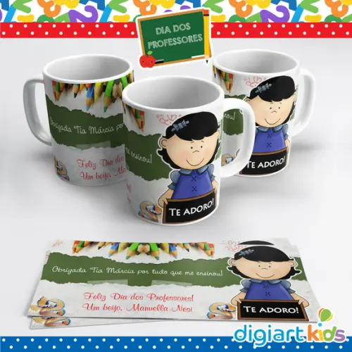 Caneca Dia dos Professores Menina