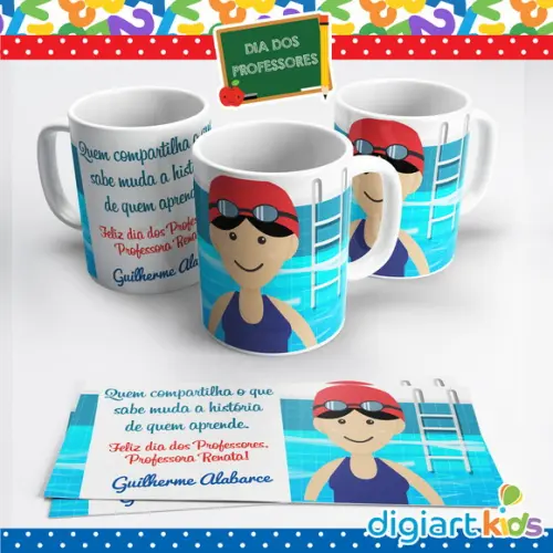 Caneca Dia dos Professores Natação