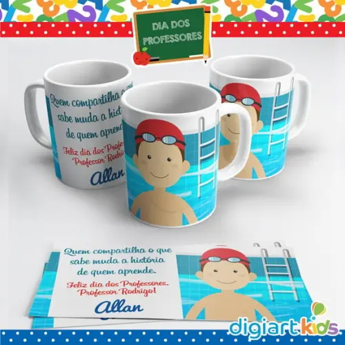 Caneca Dia dos Professores Natação