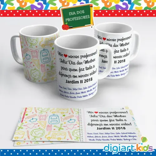 Caneca Dia dos Professores Mensagem Especial