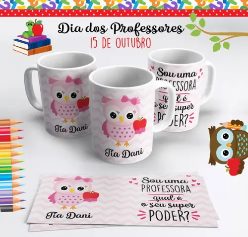 Caneca Dia dos Professores Super Poder