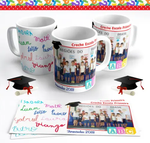 Caneca Formatura com Assinaturas (reais)