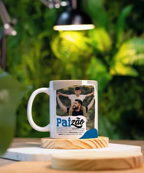 Caneca Personalizada com Foto Dia dos Pais