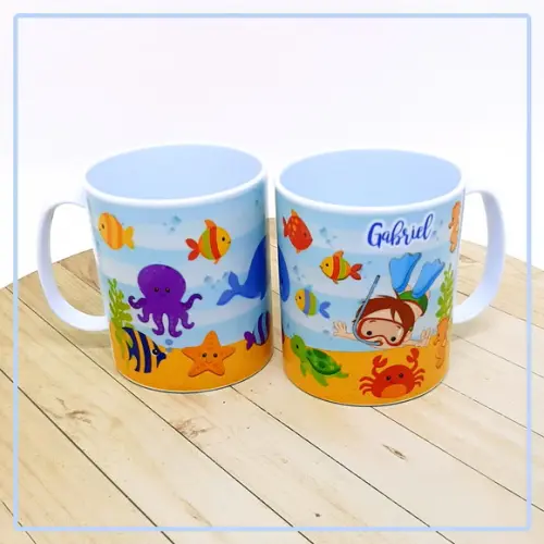 Caneca Personalizada Fundo Mar