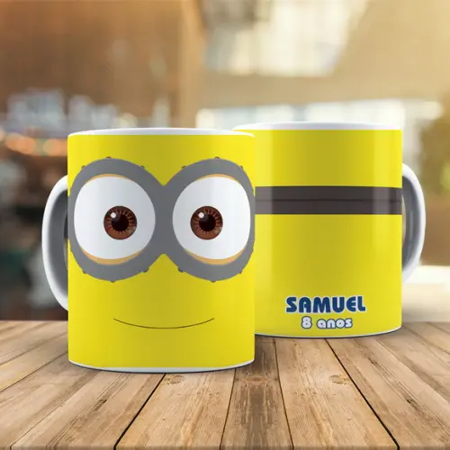 Caneca Rosto Minions