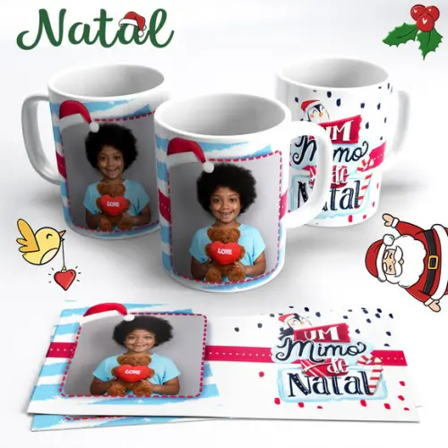 Caneca Um Mimo de Natal com Foto