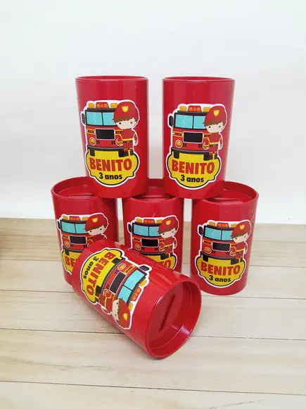 Cofrinho Personalizado Bombeiro