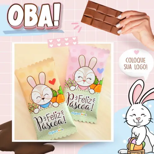 Chocolate Kit Kat Personalizado Páscoa