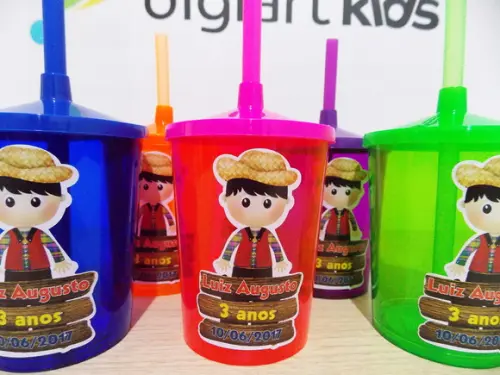 Copo Mini Shake Personalizado Festa Junina