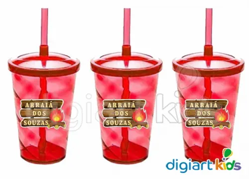 Copo Shake Twister - Festa Junina