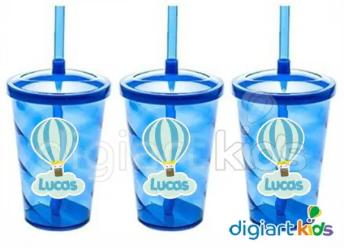 Copo Shake Twister Balão