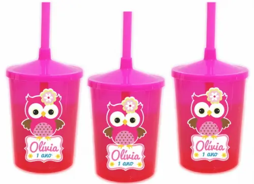 Copo Shake Twister Corujinha