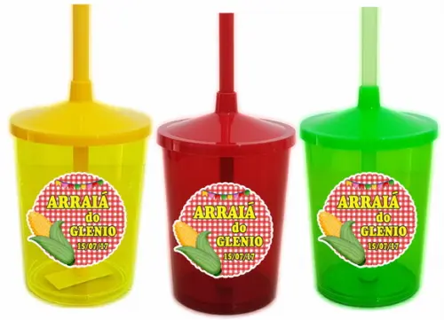 Copo Shake Twister Festa Junina