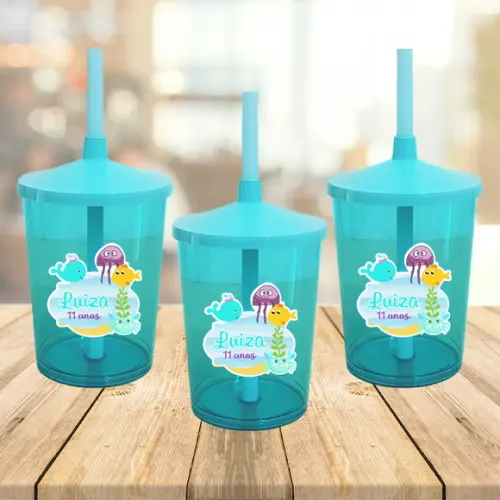 Copo Shake Twister Fundo do Mar