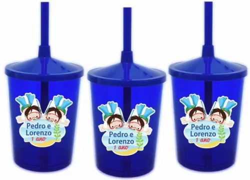 Copo Shake Twister Fundo do Mar