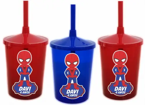Copo Shake Twister Homem Aranha