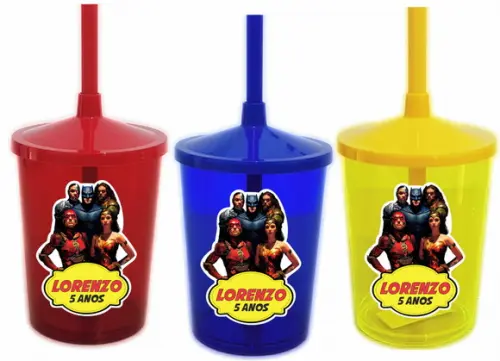 Copo Shake Twister Liga da Justiça