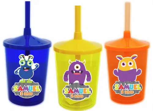 Copo Shake Twister Monstrinhos