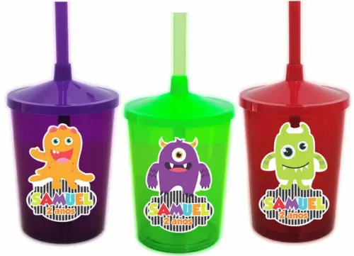 Copo Shake Twister Monstrinhos