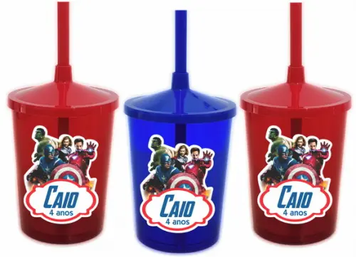 Copo Shake Twister Os Vingadores