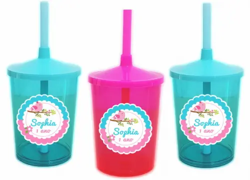 Copo Shake Twister Passarinho