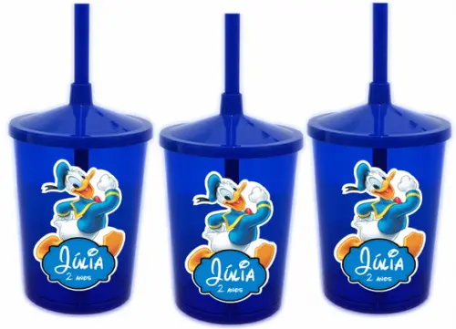Copo Shake Twister Turma do Mickey - Pato Donald e Margarida