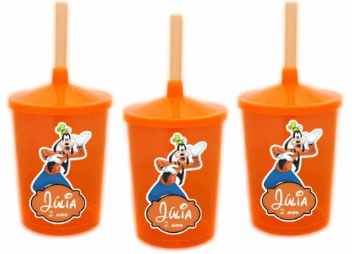Copo Shake Twister Turma do Mickey - Pluto e Pateta