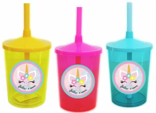 Copo Shake Twister Unicórnio
